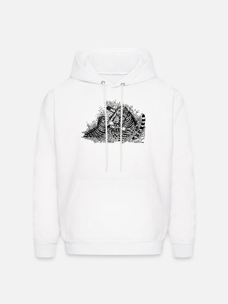 Fighting tigers - Men's Hoodie - white