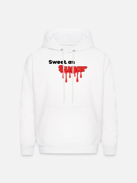 Sweet_as_sugar typography design - Men's Hoodie - white