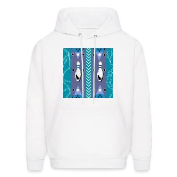 Purrfect Strike - Men's Hoodie - white - Front - Elias (183cm)