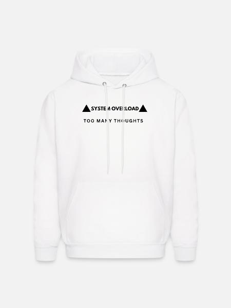 System Overload Aesthetic Streetwear - Men's Hoodie - white