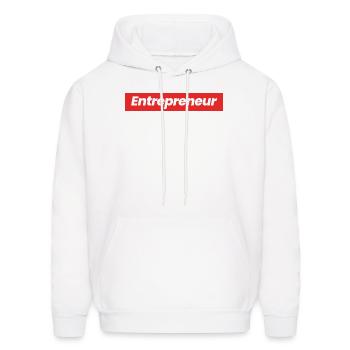 Cool Entrepreneur - Men's Hoodie - white - Front - Elias (183cm)