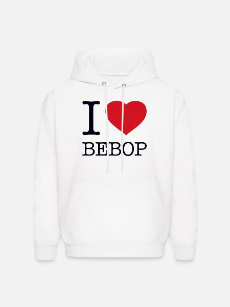 I love Bebop - Men's Hoodie - white