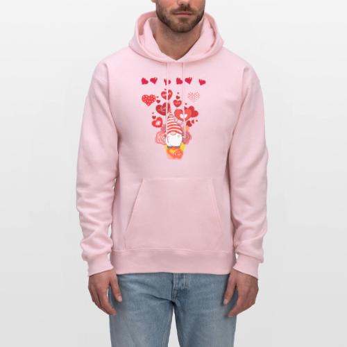 Design wrapped in love hearts, vibrating in love. - Men's Hoodie