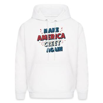 MAGA - Men's Hoodie - white - Front - Elias (183cm)