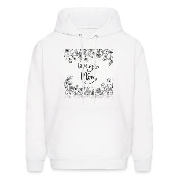 Innovative Mother's Day gift ideas - Men's Hoodie - white - Front - Elias (183cm)