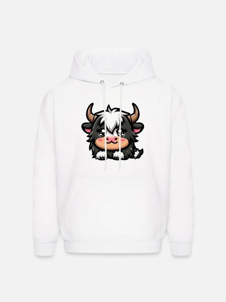 Majestic Yak Presence - Men's Hoodie - white