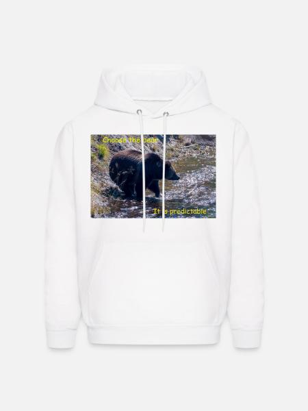 Choose The Bear - Men's Hoodie - white