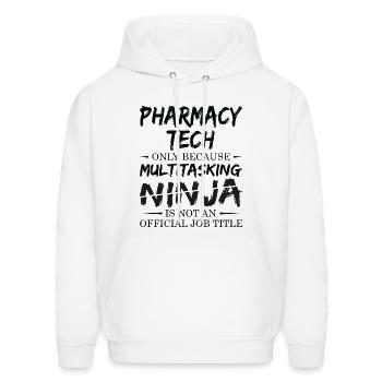 Ninja Pharmacy Tech - Men's Hoodie - white - Front - Elias (183cm)