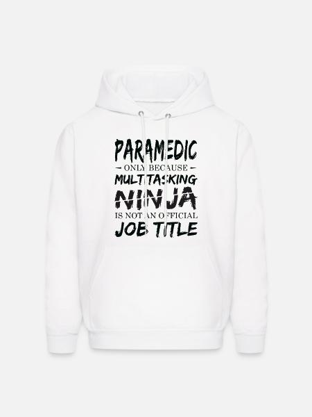 Ninja Paramedic - Men's Hoodie - white