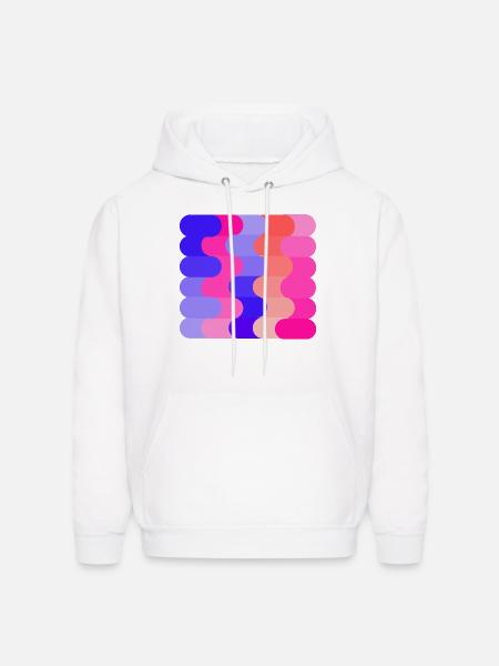FLOW (Hue & Tint) - Men's Hoodie - white