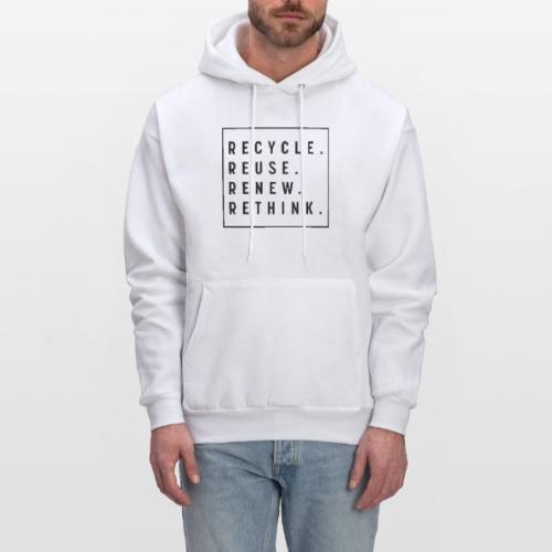 RECYCLE REUSE RENEW RETHINK - Men's Hoodie