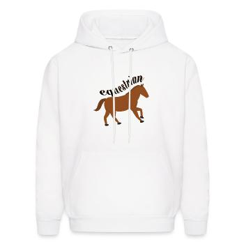 Equestrian Games - Equestrian Sport - Horse - Men's Hoodie - white - Front - Elias (183cm)