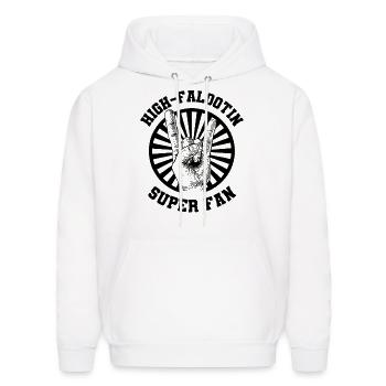 High Falootin Superfan - Men's Hoodie - white - Front - Elias (183cm)