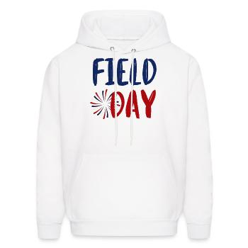 Field Day Red White and Blue Student Teacher - Men's Hoodie - white - Front - Elias (183cm)