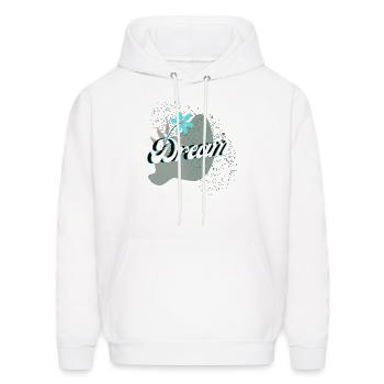 Dream - Men's Hoodie - white - Front - Elias (183cm)