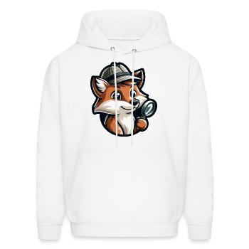 Foxy Detective - Men's Hoodie - white - Front - Elias (183cm)
