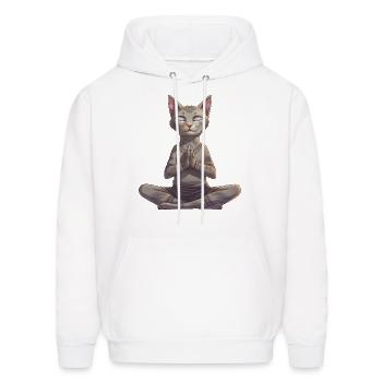 Yogi the cat - Men's Hoodie - white - Front - Elias (183cm)