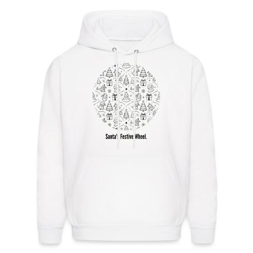 Santa's Festive Wheel T-Shirt - Men's Hoodie