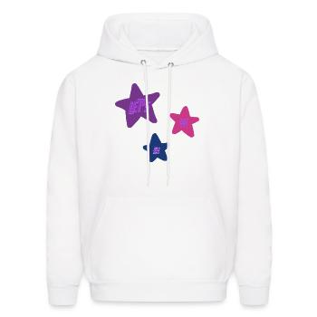 Let's be bi - Men's Hoodie - white - Front - Elias (183cm)