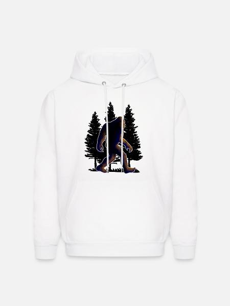 Big foot, Bigfoot - Men's Hoodie - white
