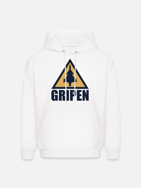 JAS 39 Gripen green Copy - Men's Hoodie - white