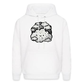 Cute clouds - Men's Hoodie - white - Front - Elias (183cm)