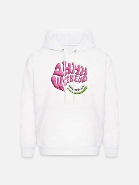 ahhh weekend - Men's Hoodie - white