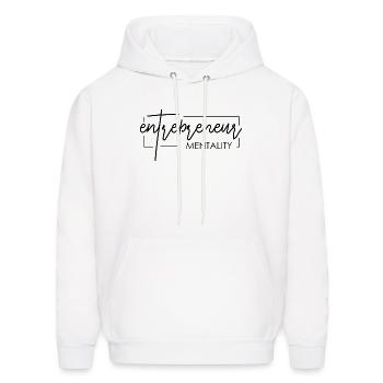 Entrepreneur Mentality - Men's Hoodie - white - Front - Elias (183cm)