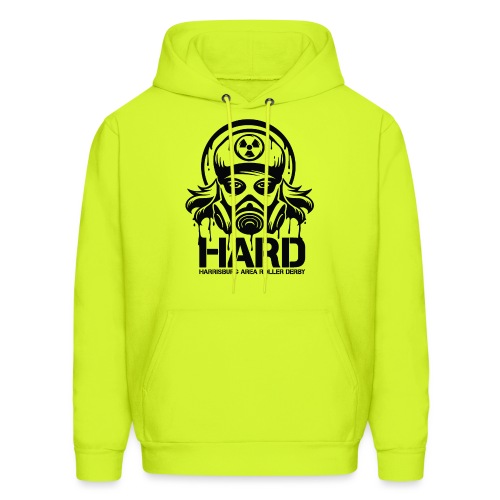 HARD Logo - Black - Men's Hoodie