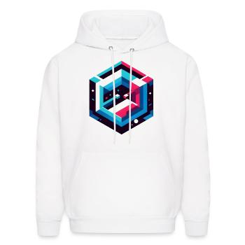 Geometry Dash - Men's Hoodie - white - Front - Elias (183cm)