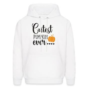 cutest pumpkin ever - Men's Hoodie - white - Front - Elias (183cm)
