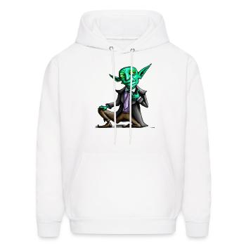 Goblin in a suit - Men's Hoodie - white - Front - Elias (183cm)