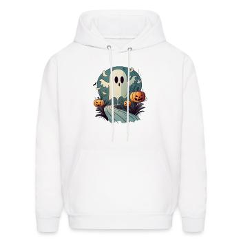 Halloween - Men's Hoodie - white - Front - Elias (183cm)