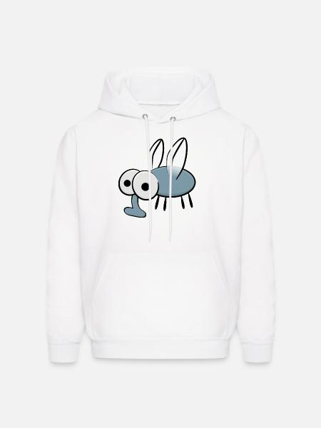Cartoon mosquito - Men's Hoodie - white