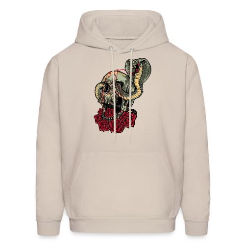 skull and roses tattoo - Men's Hoodie