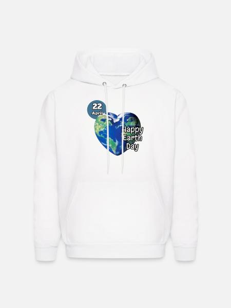 Happy Earth Day - Men's Hoodie - white