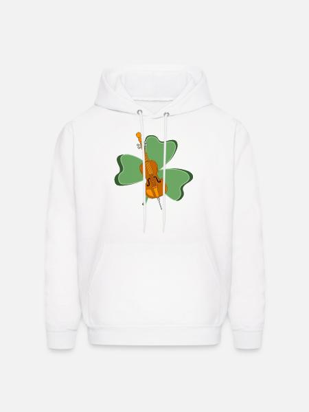Shamrock Cello green - Men's Hoodie - white