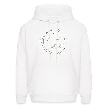 Meteor shower - Men's Hoodie - white - Front - Elias (183cm)