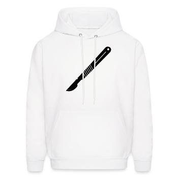 Surgeon Scalpel Blade - Men's Hoodie - white - Front - Elias (183cm)