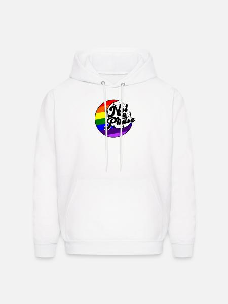 Not a phase - trans - Men's Hoodie - white