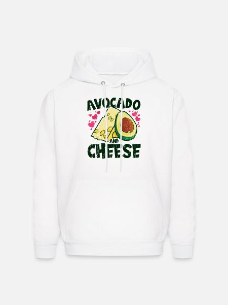 Avocado and cheese - Avocado - Men's Hoodie - white