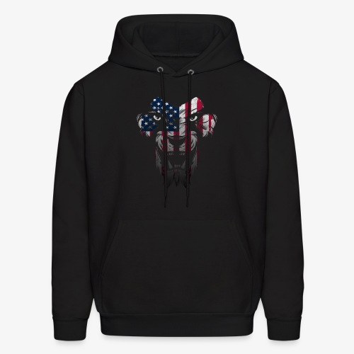 American Flag Lion Shirt - Men's Hoodie
