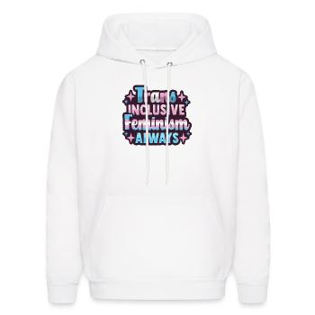 Transfeminism Trans Design for Trans Person - Men's Hoodie - white - Front - Elias (183cm)