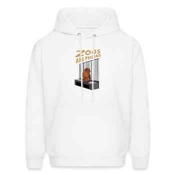 Animal welfare Animal cruelty Design - Men's Hoodie - white - Front - Elias (183cm)