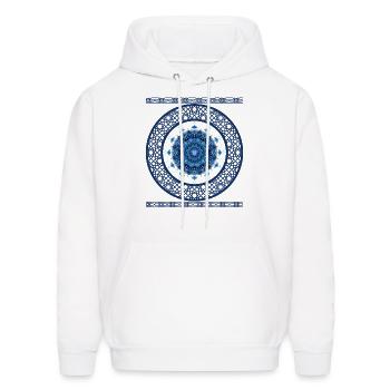 Moroccan tiles - Men's Hoodie - white - Front - Elias (183cm)
