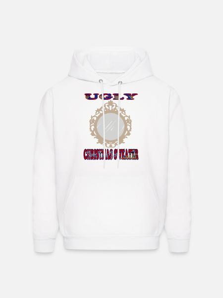Ugly Mirror - Men's Hoodie - white