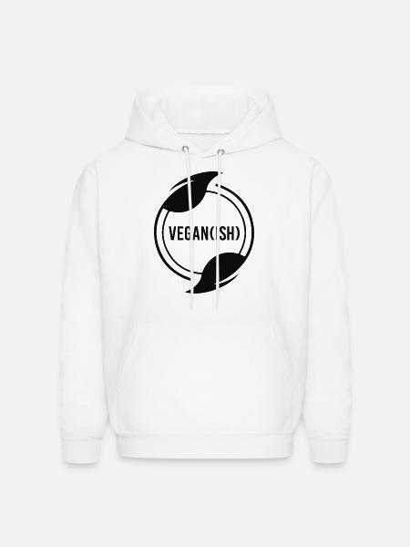 Vegan-Ish Veganish Fletarian Vegetarian - Men's Hoodie - white