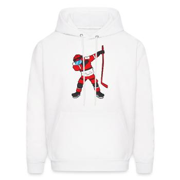 Dabbing Joueur de hockey Hockey Son Hockey hockey hockey sur glace - Molleton à capuche pour hommes - blanc - Devant - Elias (183cm)
