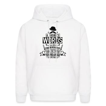 Funny Mens Golfing T Shirts Best Dad by Par - Men's Hoodie - white - Front - Elias (183cm)