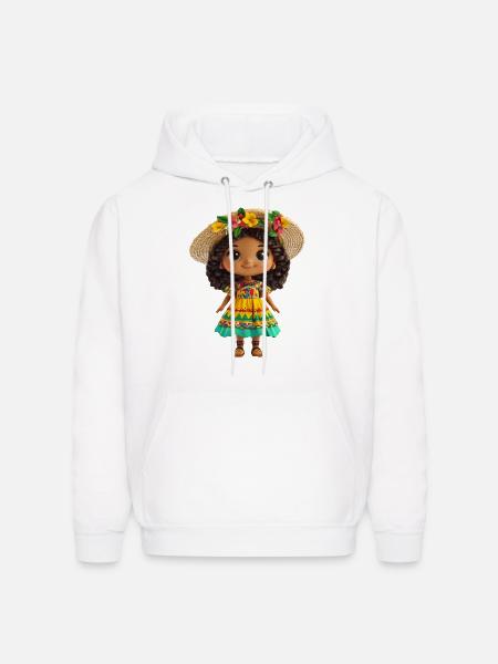 Dress Girl - Men's Hoodie - white